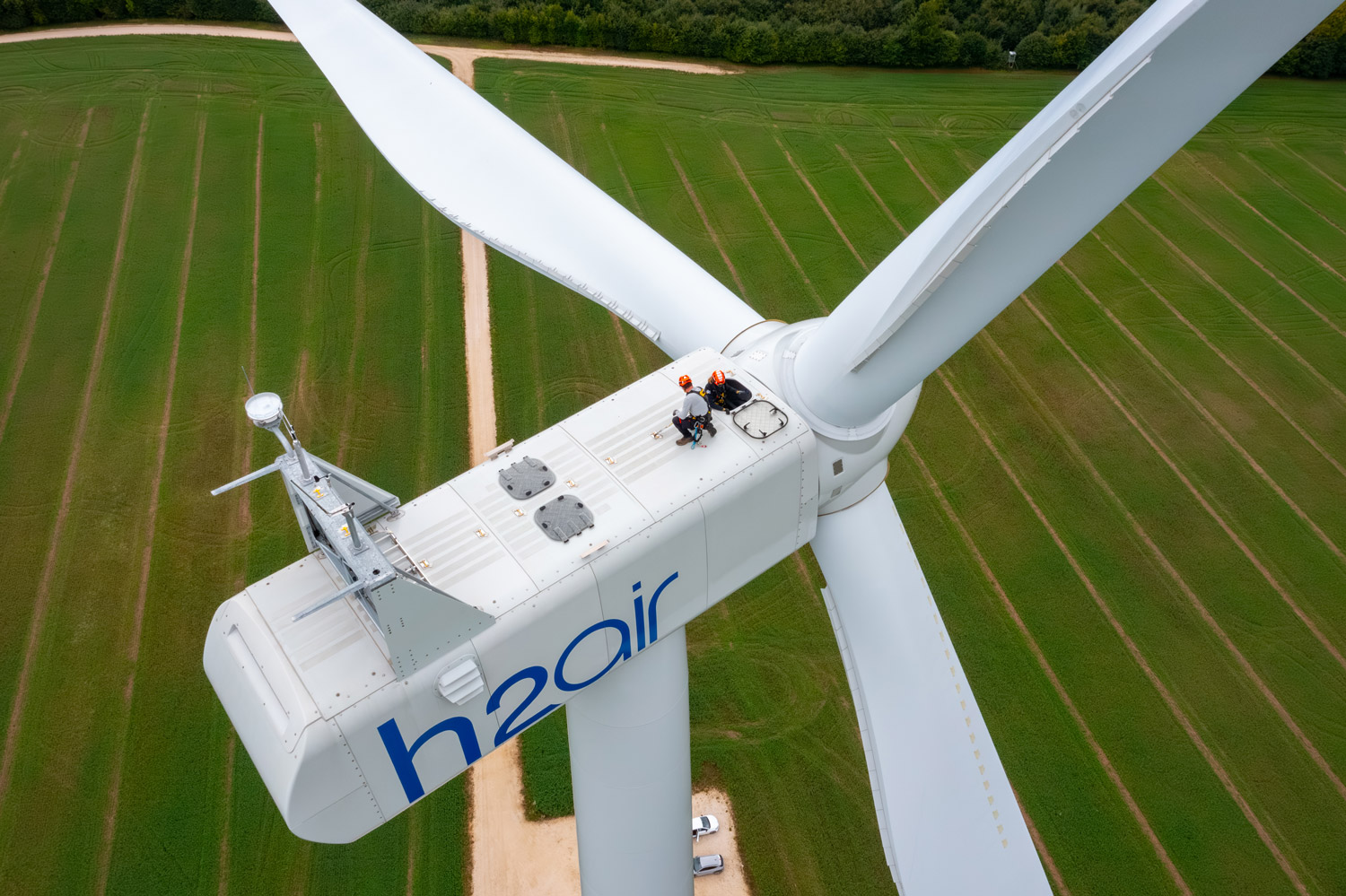 Entretien éolien par un chargé d'exploitation - H2air